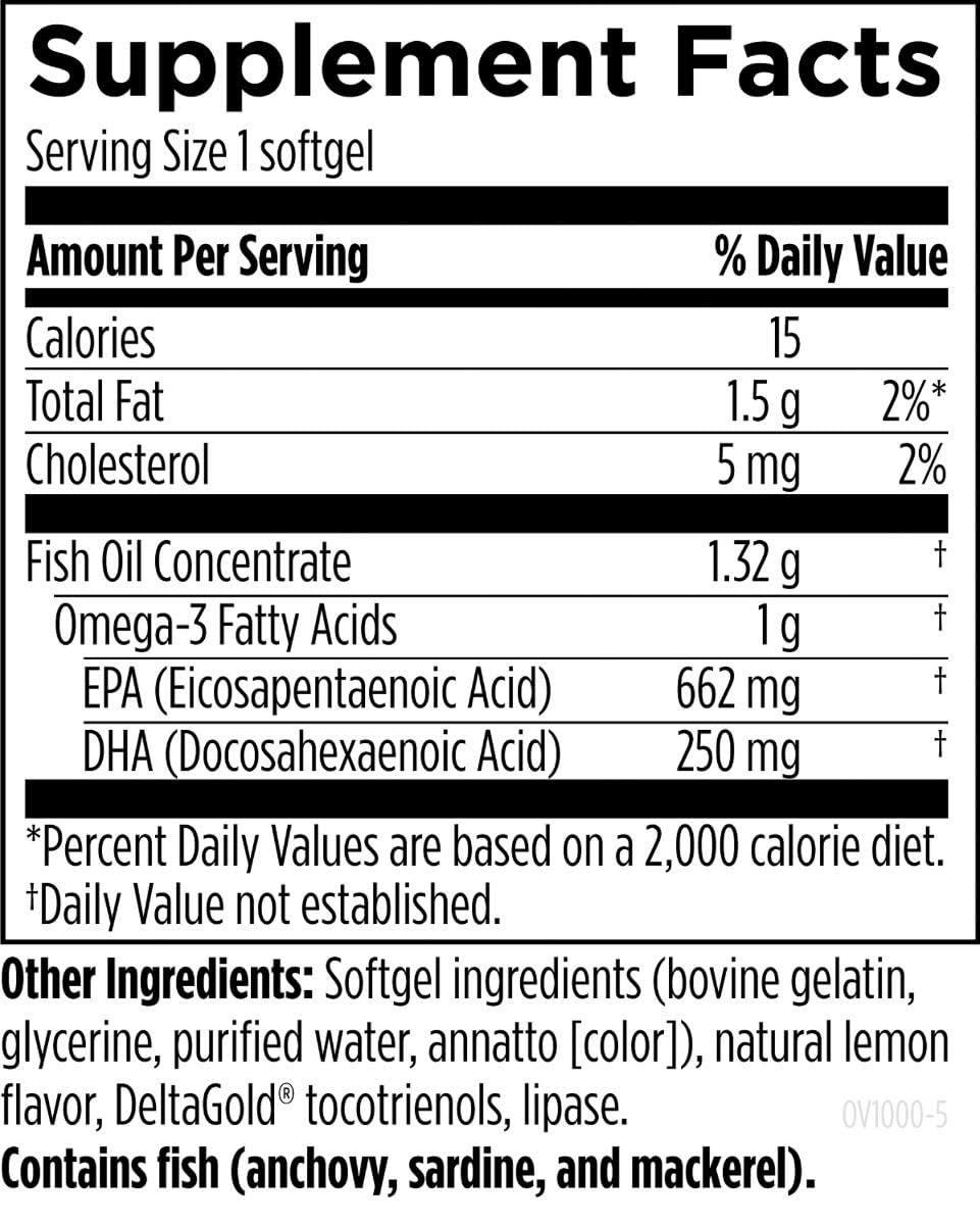 Foto 3 | Diseños De Suplementos De Aceite De Pescado Para La Salud Omegavail Tg1000 - Venta Internacional.