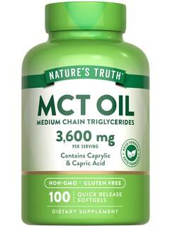 Foto 1 | Suplemento Nature's Truth Mct Oil 100 Cápsulas Blandas Cetogénicas - Venta Internacional.