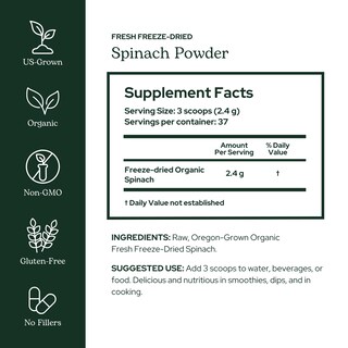 Foto 2 | Espinaca En Polvo Hierba Ecléctica 90 G Orgánica Cultivada Localmente - Venta Internacional.