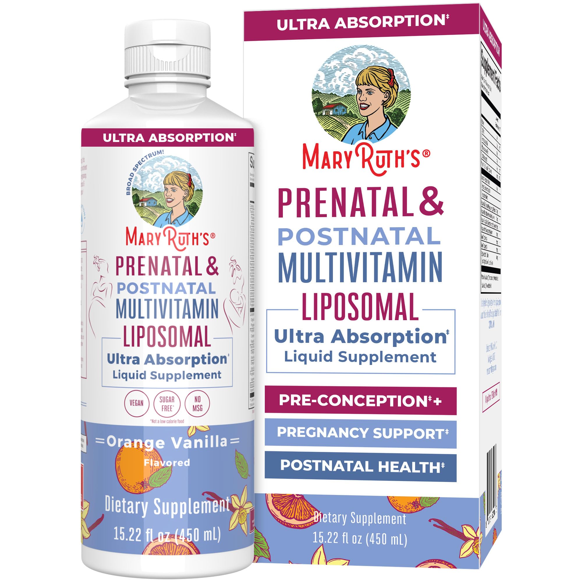 Foto 2 pulgar | Multivitamínico Prenatal Y Posnatal Maryruth Organics - Venta Internacional.
