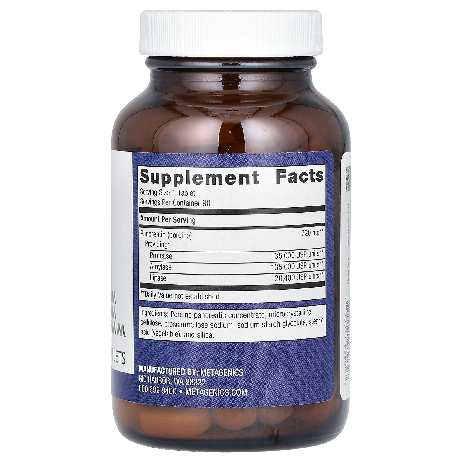 Foto 3 pulgar | Suplemento Metagenics Spectrazyme Pan 9x Es 90 Comprimidos - Venta Internacional.