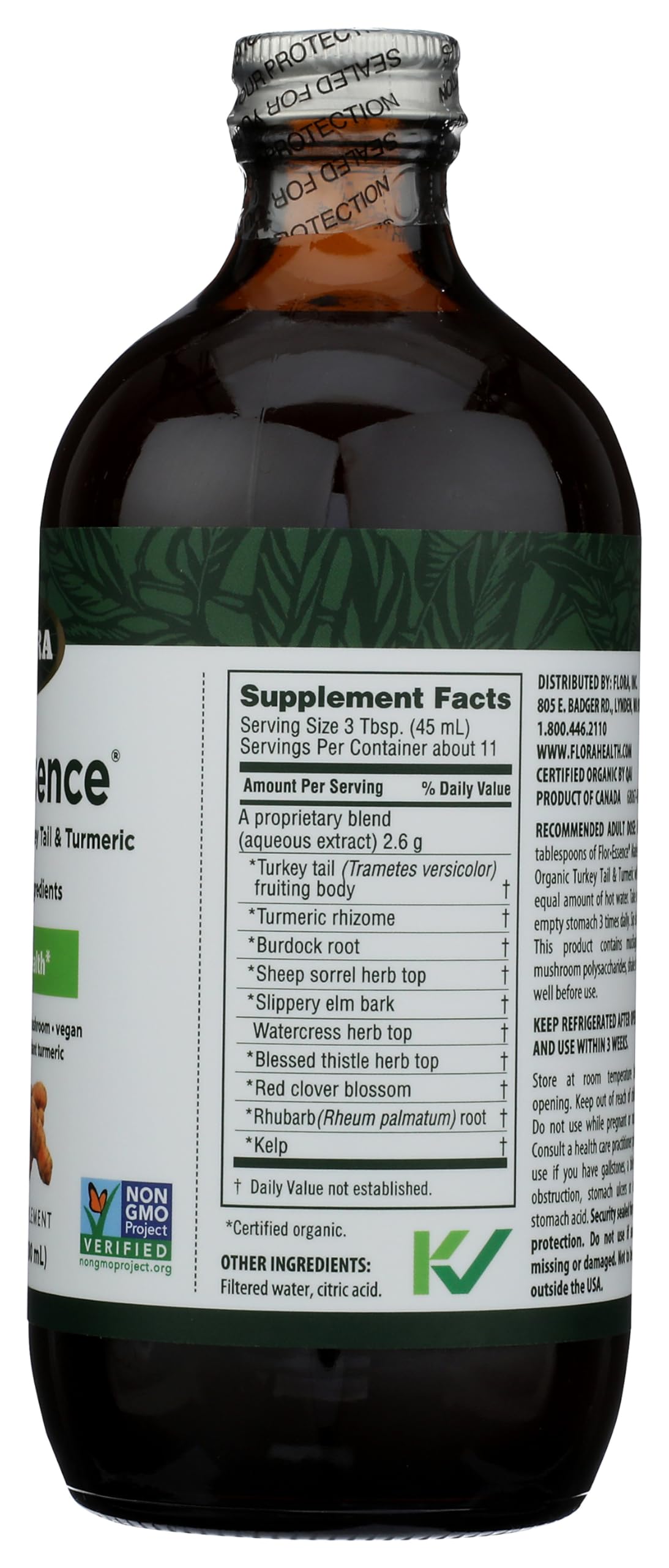 Foto 3 pulgar | Suplemento Flora Health Flor-essence Con Cola De Pavo Y Cúrcuma - Venta Internacional.