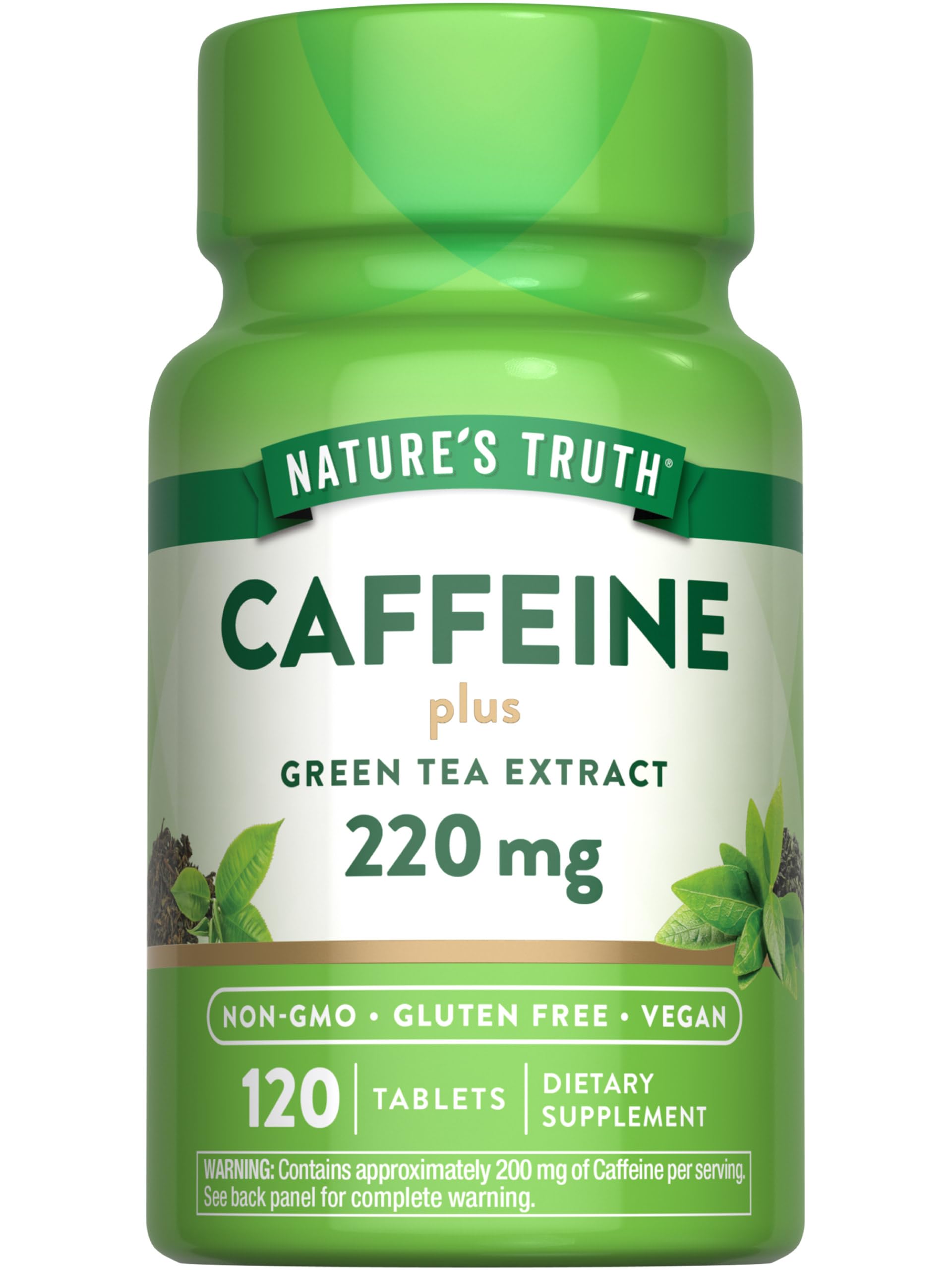 Foto 1 | Píldoras De Cafeína Nature's Truth 220 Mg 120 Tabletas Con Té Verde - Venta Internacional.