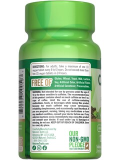 Foto 7 | Píldoras De Cafeína Nature's Truth 220 Mg 120 Tabletas Con Té Verde - Venta Internacional.