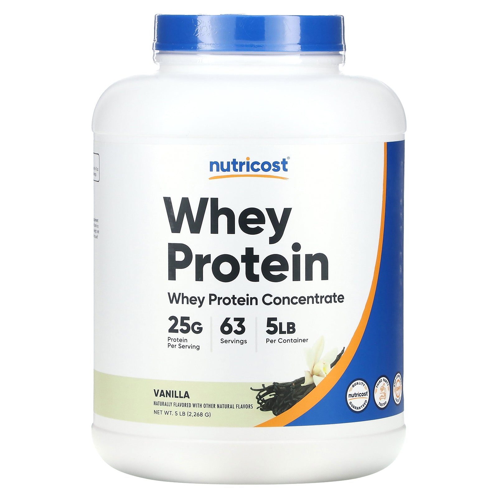 Proteína En Polvo Nutricost Concentrado De Proteína De Suero De Leche De Vainilla 2.268 Kg - Venta Internacional.