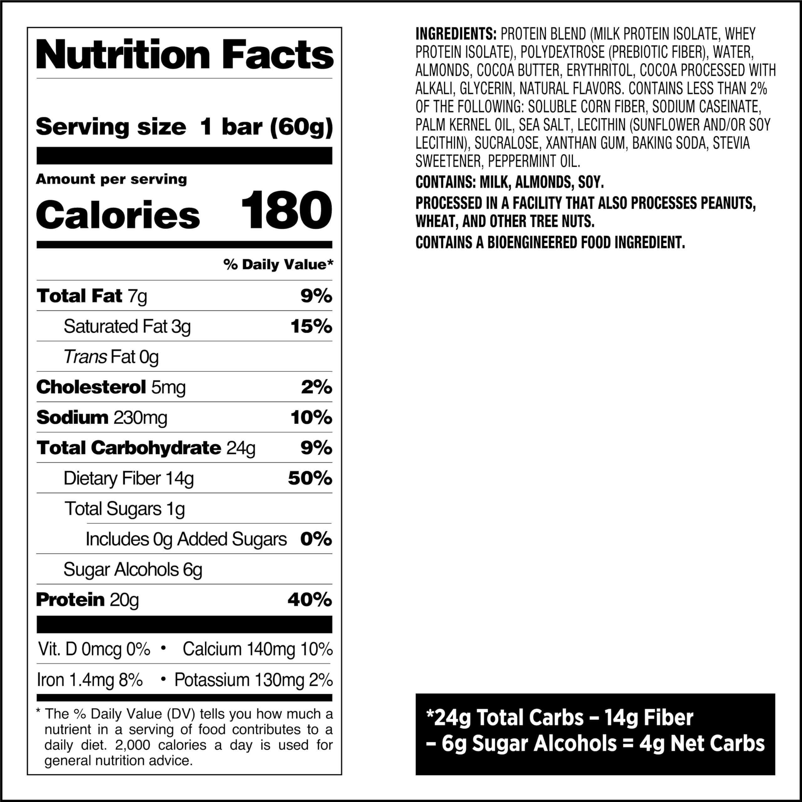 Foto 8 pulgar | Protein Bars Quest Nutrition En Trozos De Chocolate Con Menta  4 X 20 G - Venta Internacional.