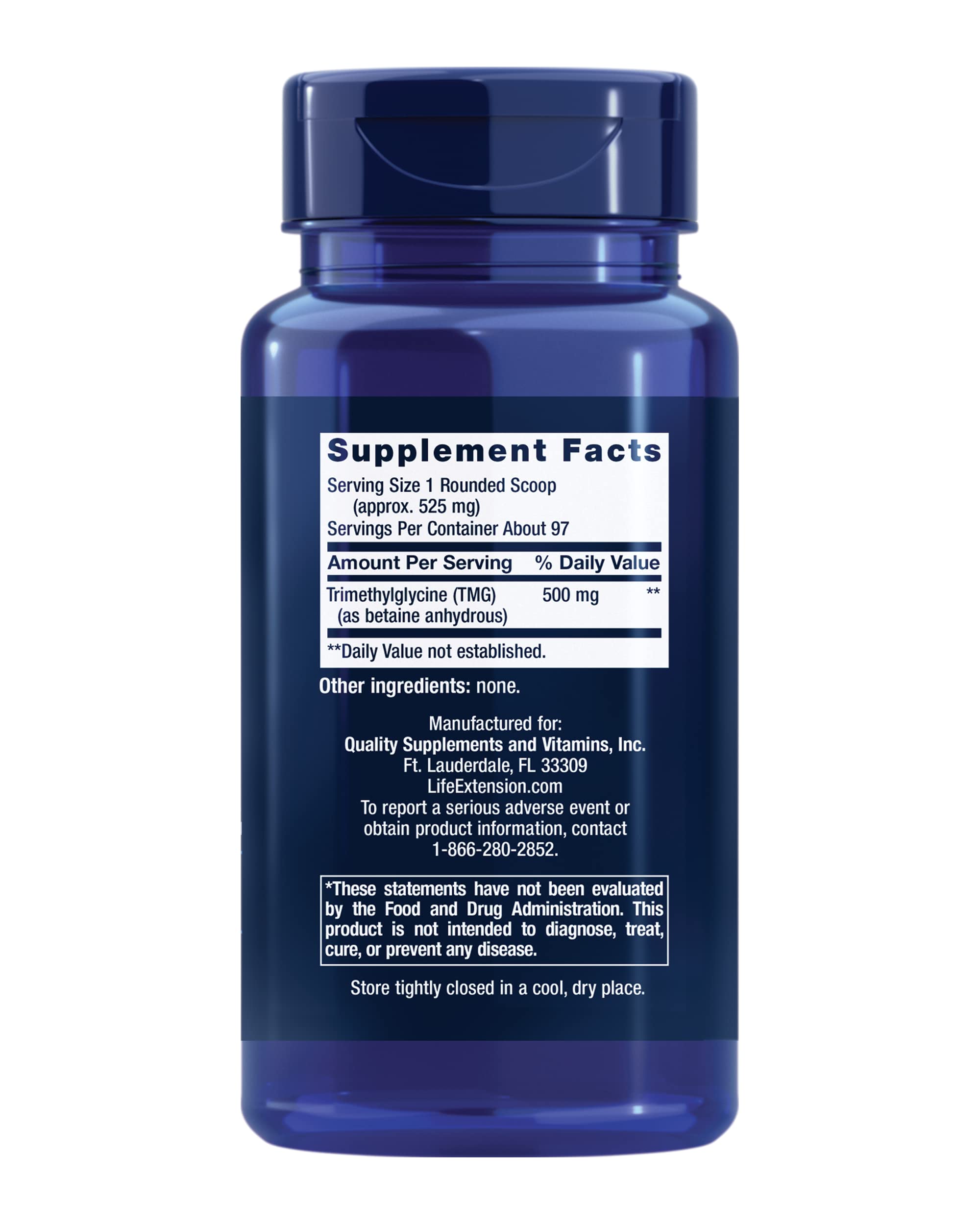 Foto 2 | Suplemento Life Extension Tmg En Polvo 50 G - Venta Internacional.