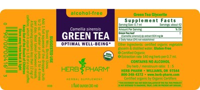 Foto 6 | Hierba De Té Verde Glicerita Herb Pharm 2 Kg (glgtea01) 30 Ml - Venta Internacional.