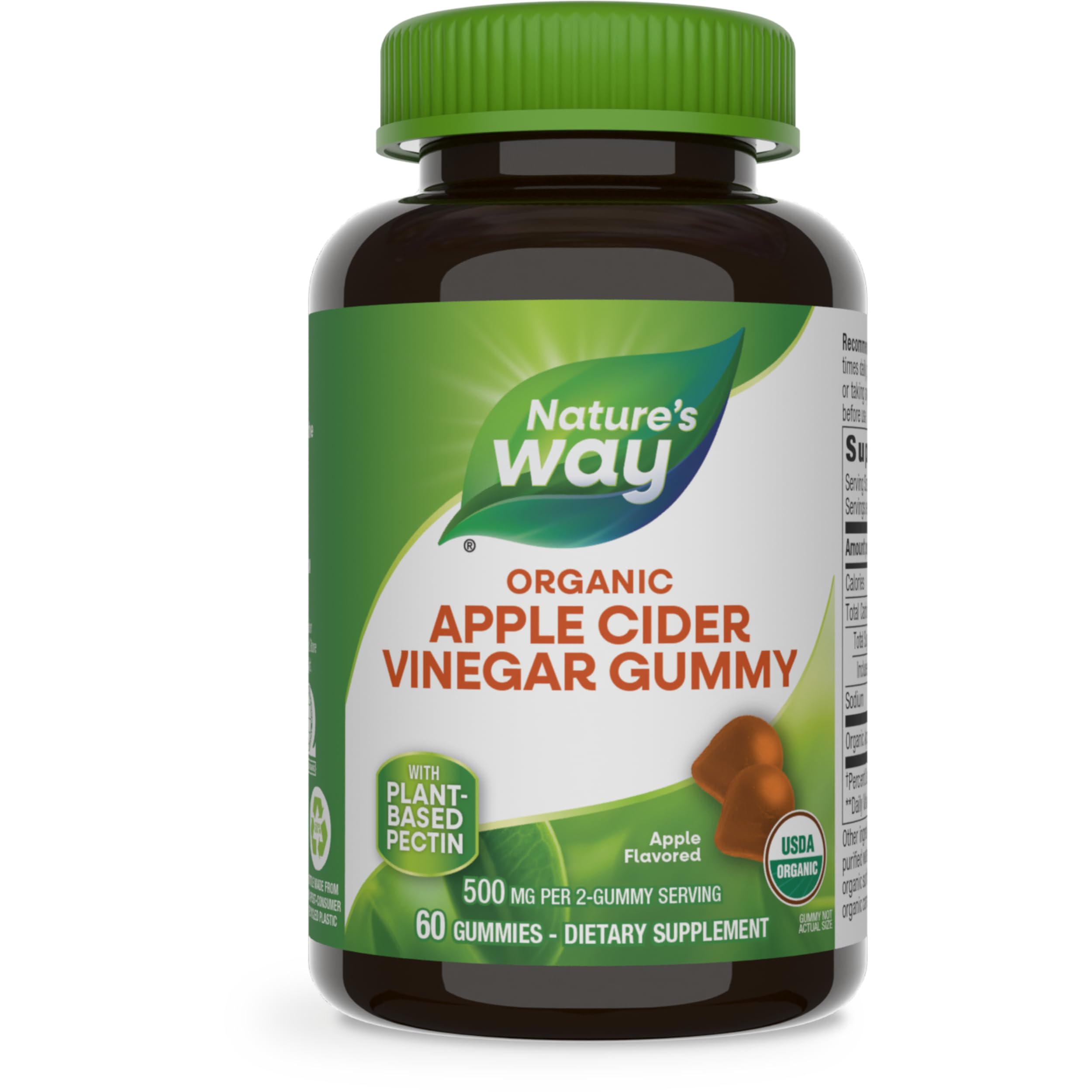 Foto 2 pulgar | Complementa Las Gomitas De Vinagre De Sidra De Manzana Orgánico De Nature's Way - Venta Internacional.