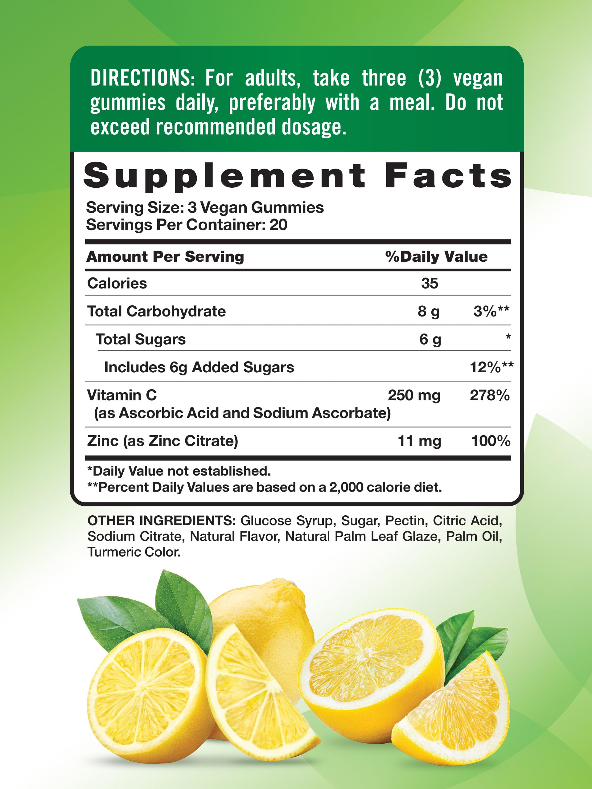 Foto 2 | Complementa Las Gomitas De Vitamina C De Nature's Truth Con Zinc  60 Unidades - Venta Internacional.