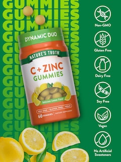 Foto 3 | Complementa Las Gomitas De Vitamina C De Nature's Truth Con Zinc 60 Unidades - Venta Internacional.