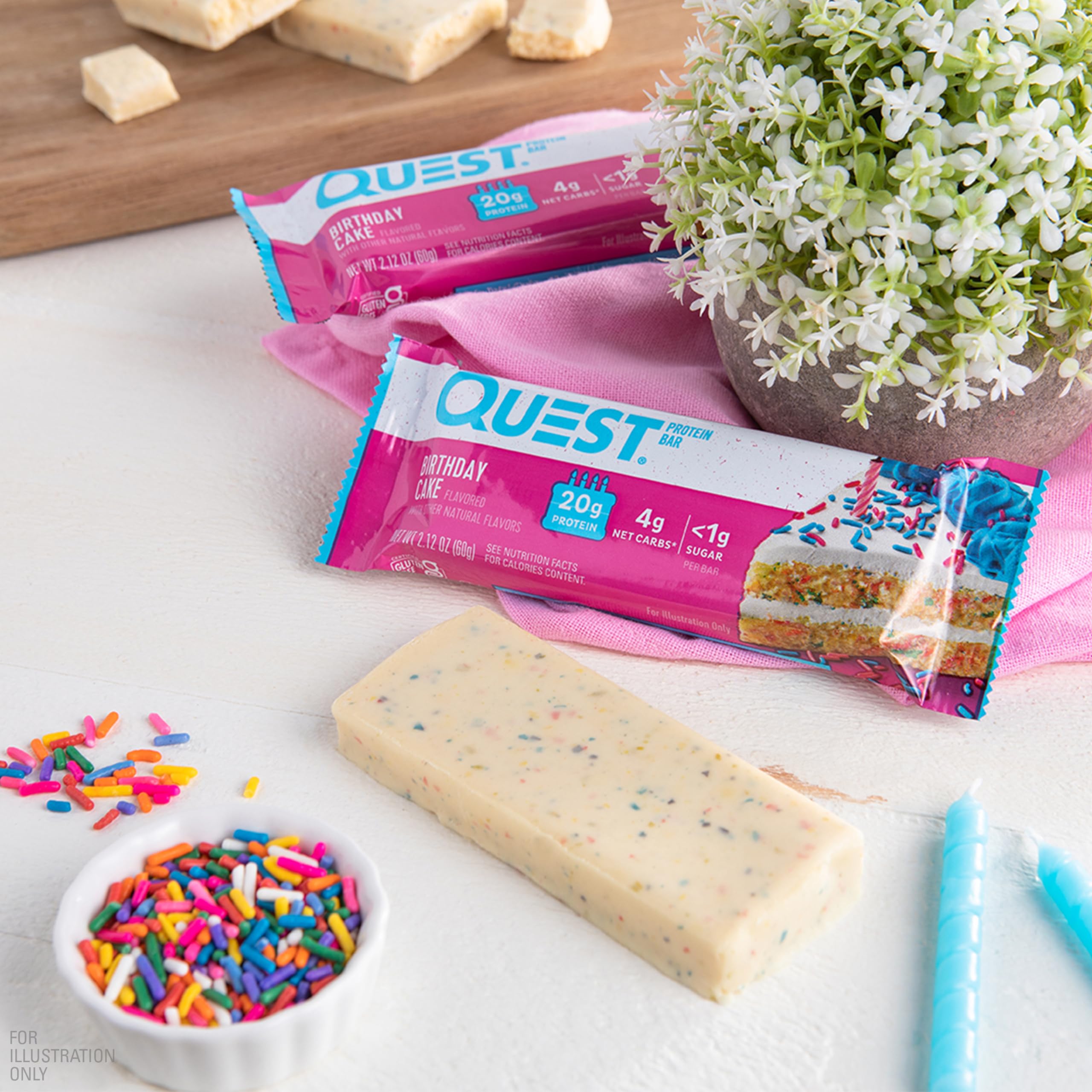 Foto 6 pulgar | Protein Bar Quest Sabor Tarta De Cumpleaños  20 G  12 Barras - Venta Internacional.