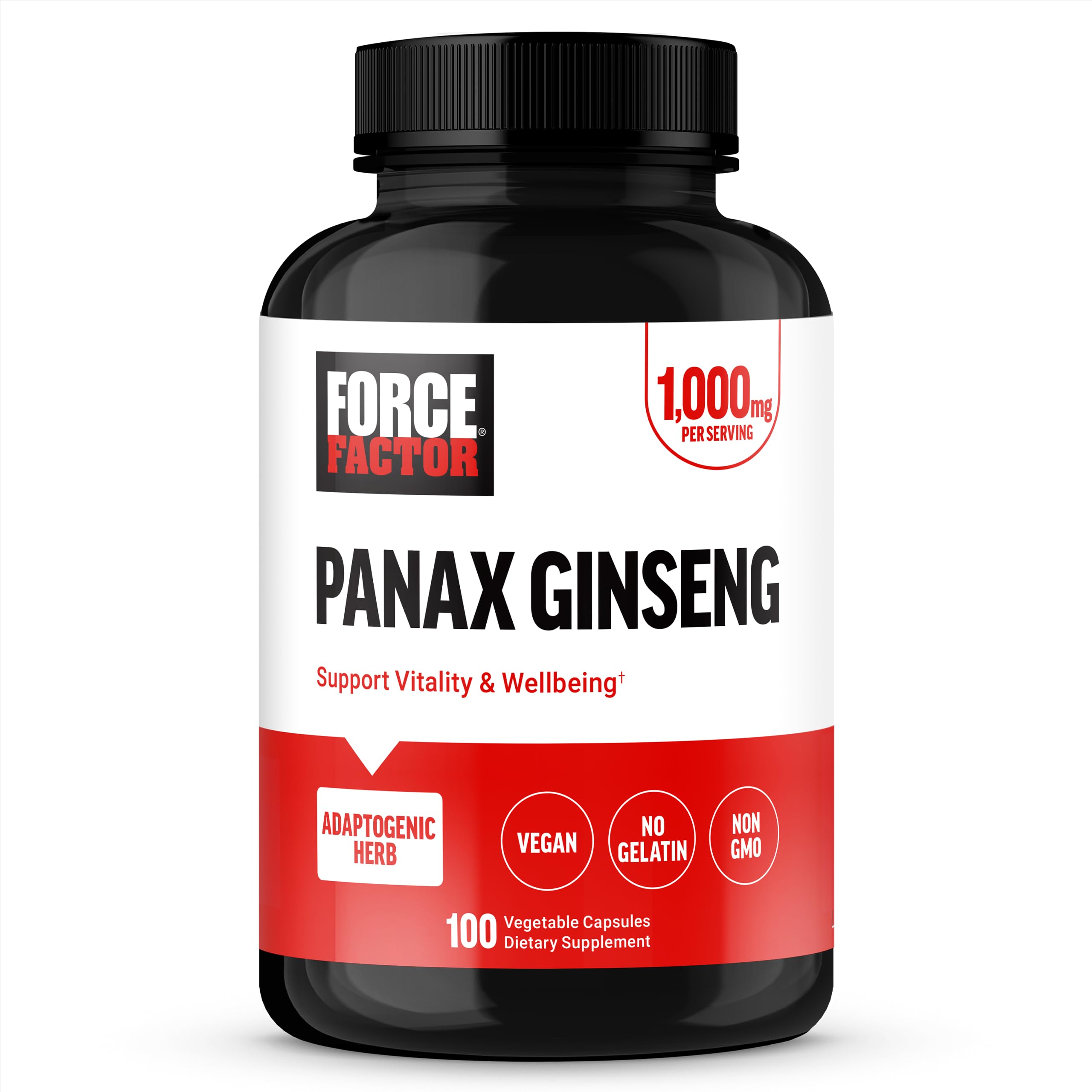 Foto 2 pulgar | Suplemento Force Factor Panax Ginseng 100 Cápsulas - Venta Internacional.
