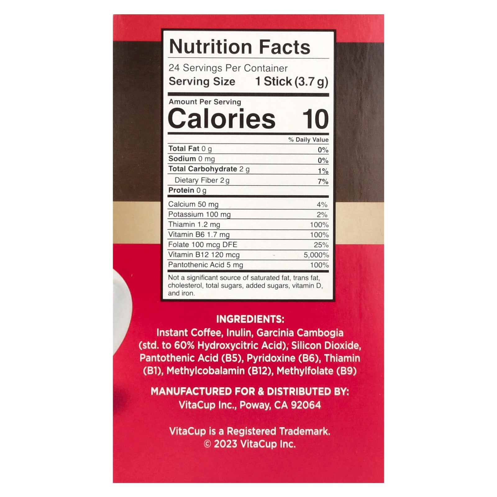 Foto 3 pulgar | Café Vitacup Slim Instant Medium Toast 24 Barras De 3 7 G - Venta Internacional.
