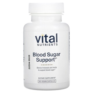 Foto 1 | Supplement Vital Nutrients Blood Sugar Support 60 Cápsulas Veganas - Venta Internacional.