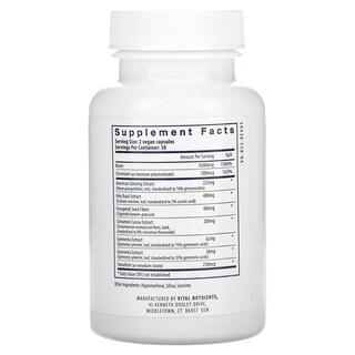 Foto 2 | Supplement Vital Nutrients Blood Sugar Support 60 Cápsulas Veganas - Venta Internacional.