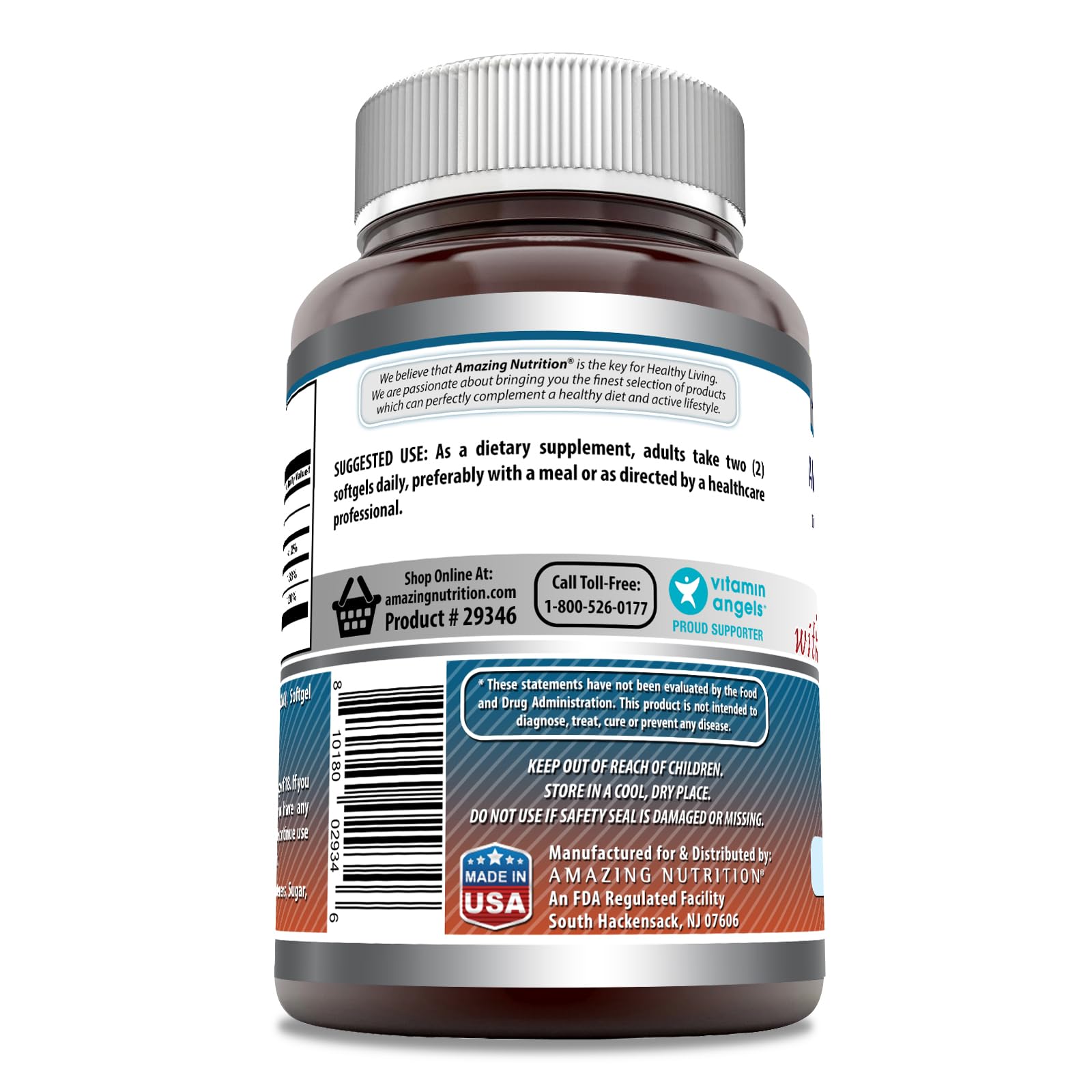 Foto 3 pulgar | Suplemento De Calcio Amazing Formulas 220 Cápsulas Blandas Con Vitamina D3 - Venta Internacional.