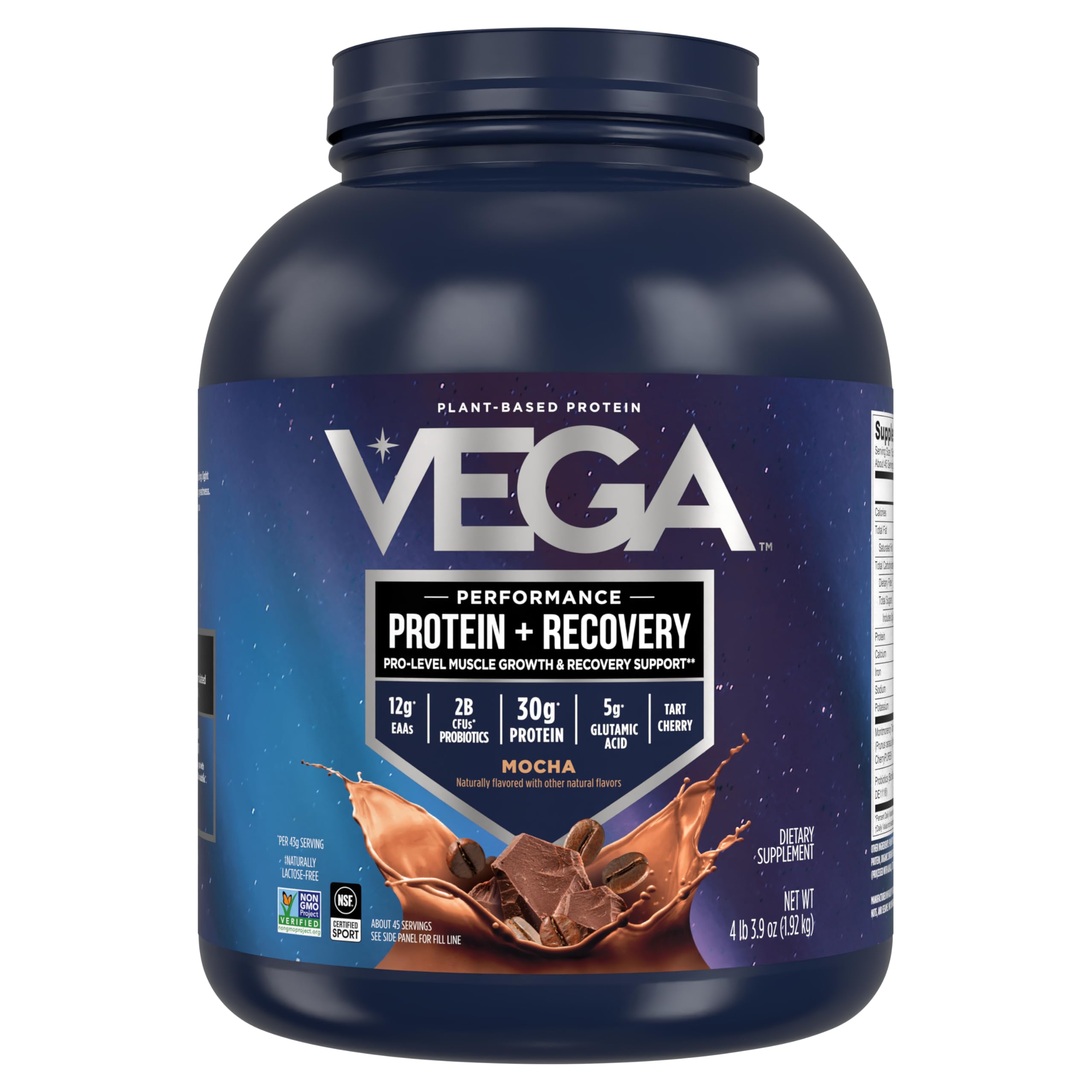 Foto 1 | Proteína En Polvo Vega Sport Vegan Mocha  45 Porciones  1 9 Kg - Venta Internacional.