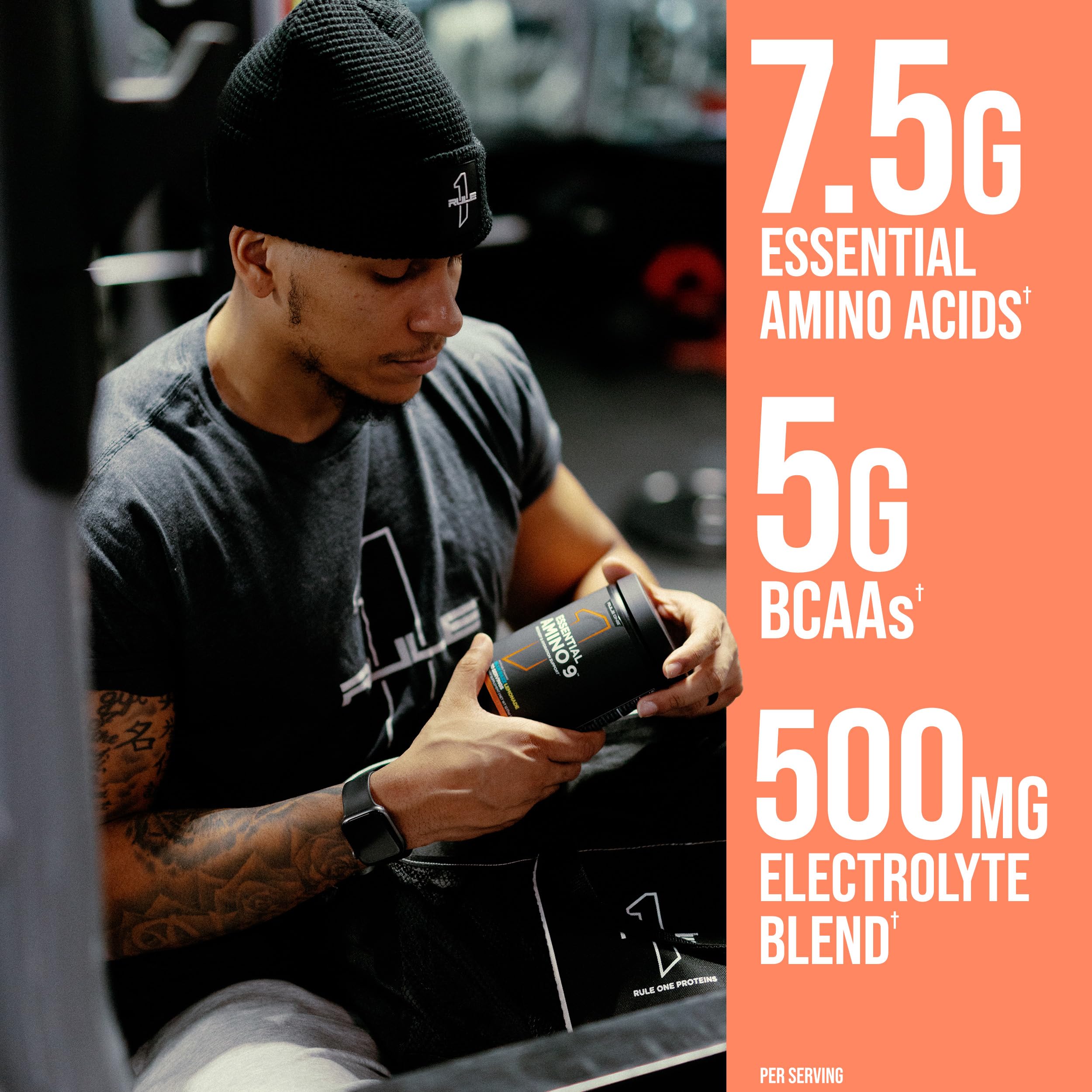 Foto 2 | Regla 1 Del Suplemento Essential Amino 9 Recovery & Hydration 30 Porciones - Venta Internacional.