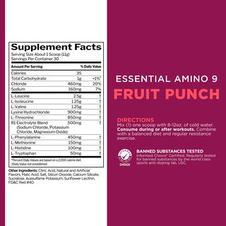 Foto 6 | Regla 1 Del Suplemento Essential Amino 9 Recovery & Hydration 30 Porciones - Venta Internacional.