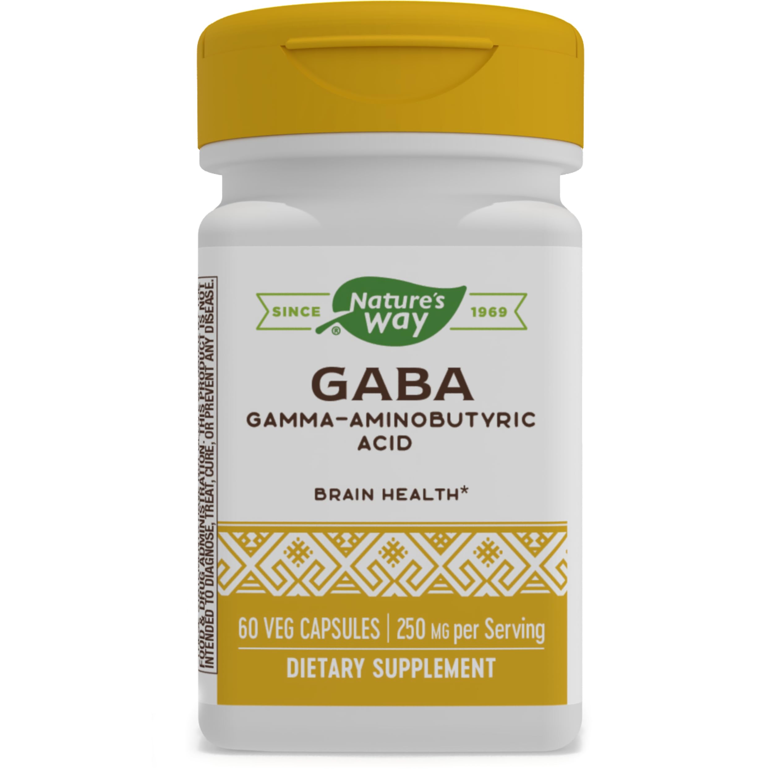 Foto 2 pulgar | Suplemento De Ácido Gamma-aminobutírico Gaba De Nature's Way 60 Cápsulas - Venta Internacional.
