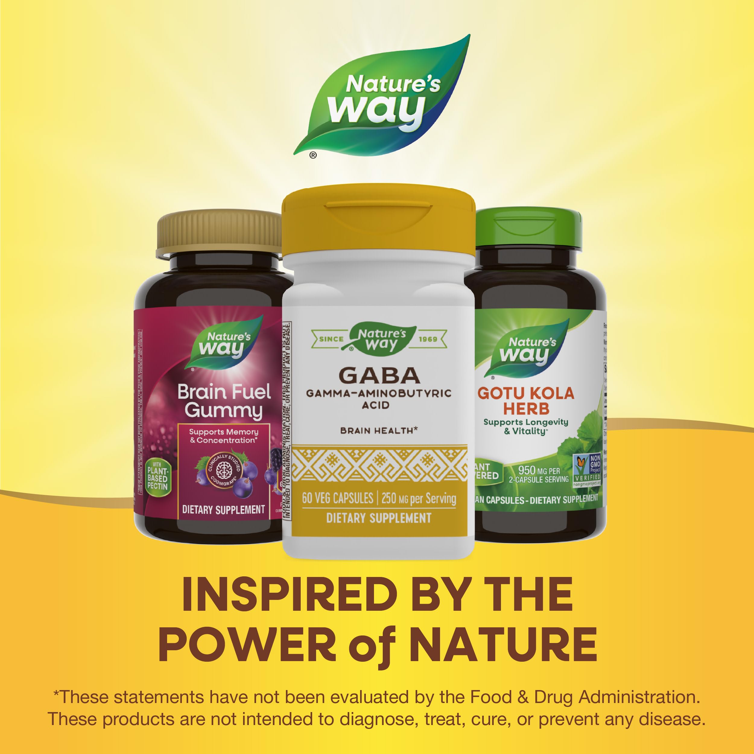 Foto 7 pulgar | Suplemento De Ácido Gamma-aminobutírico Gaba De Nature's Way 60 Cápsulas - Venta Internacional.