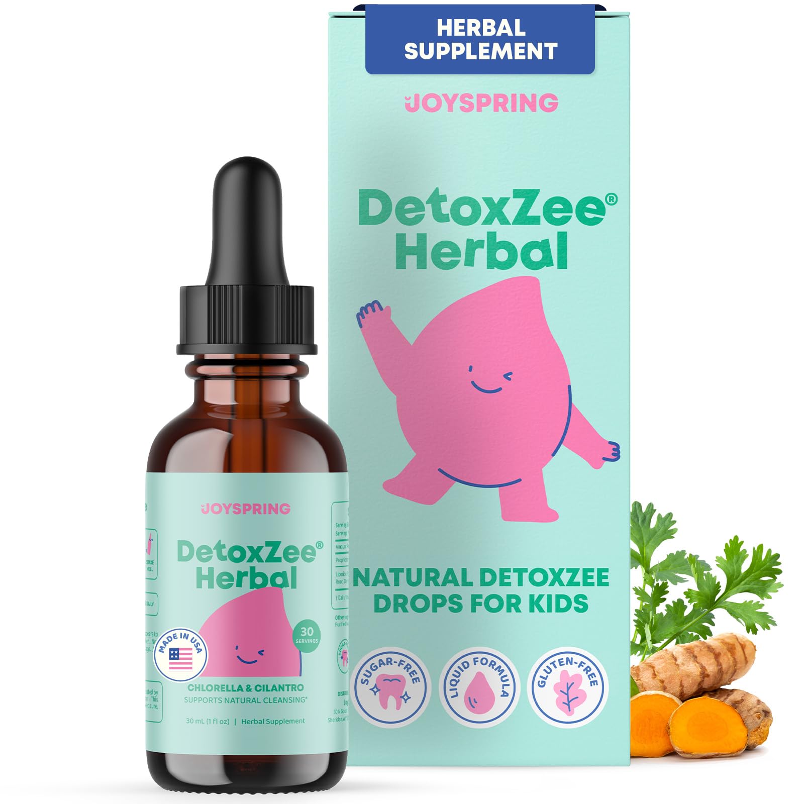 Foto 2 pulgar | Extracto De Cilantro Herbal Detox Joyspring Detoxzee  30 Ml  Para Niños - Venta Internacional.