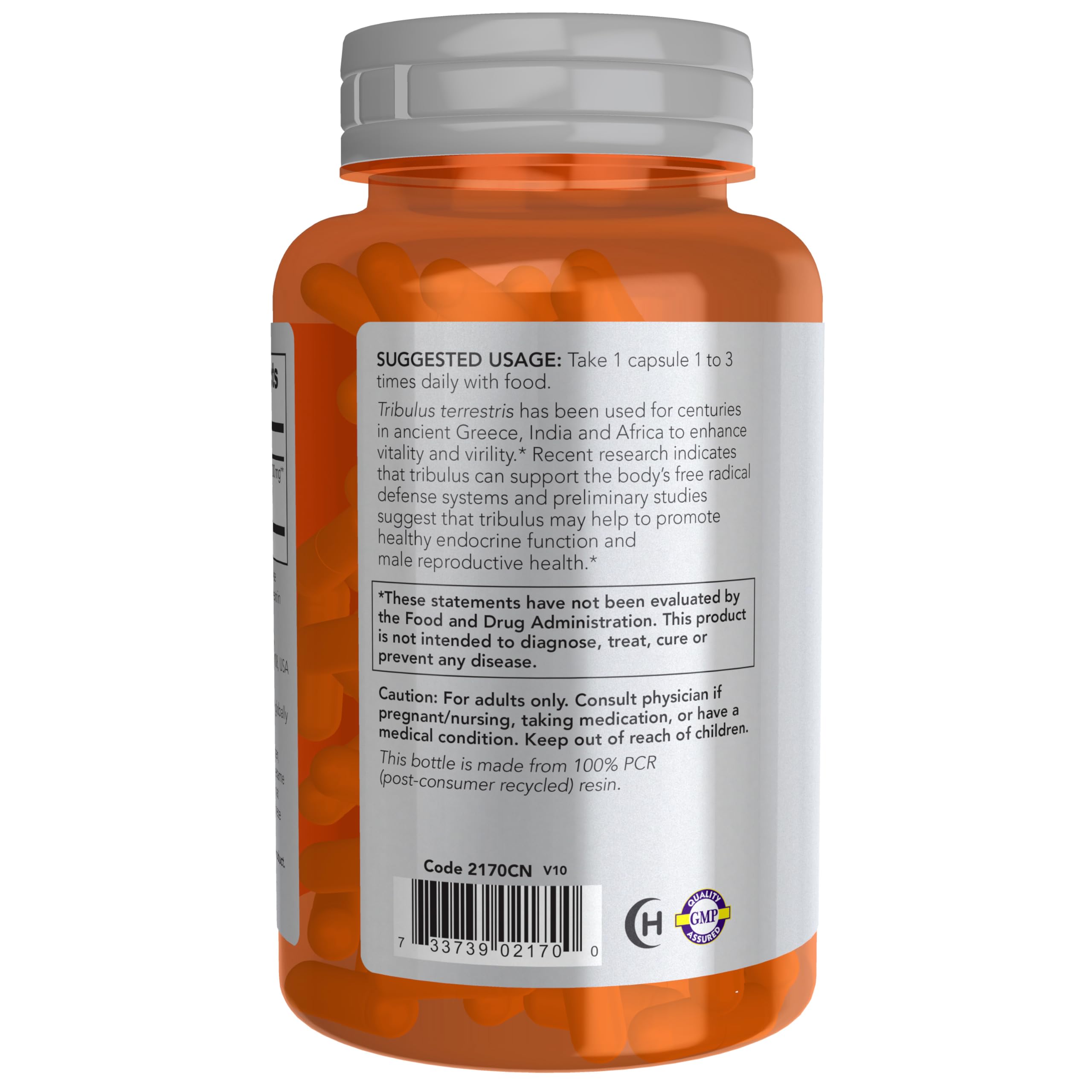 Foto 4 pulgar | Suplemento Now Sports Nutrition Tribulus 500 Mg 100 Cápsulas - Venta Internacional.
