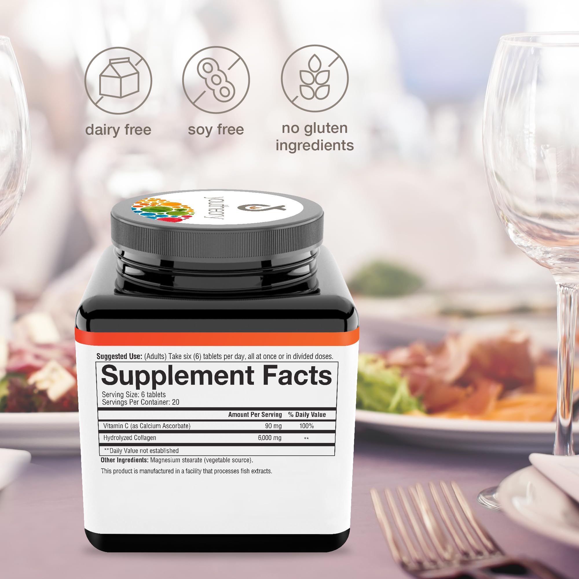 Foto 5 pulgar | Suplementos De Colágeno Youtheory Advanced De 6.000 Mg Con Vitamina C - Venta Internacional.