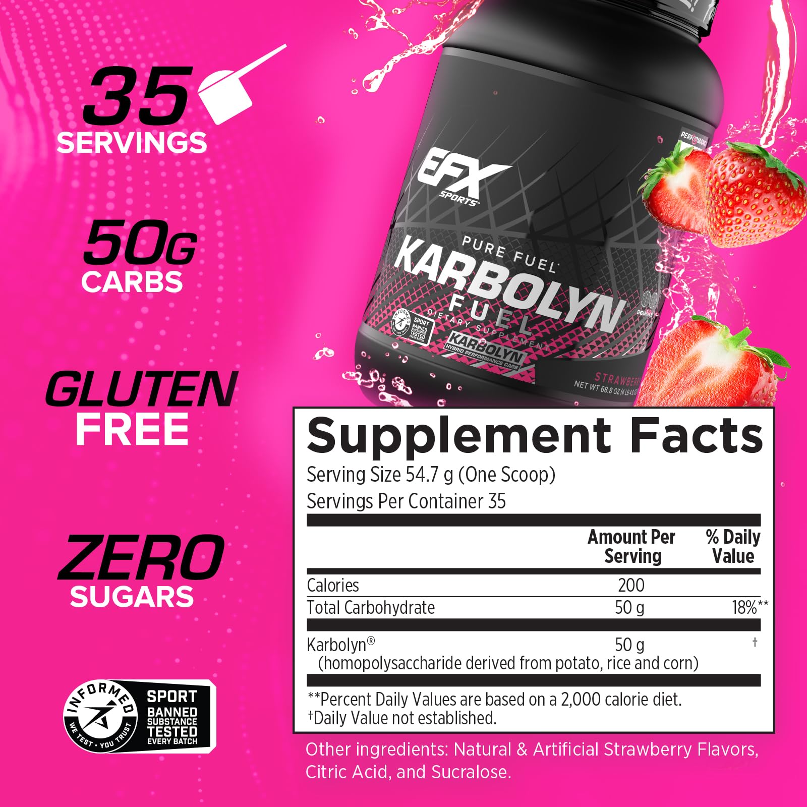 Foto 4 pulgar | Carbohidratos En Polvo Efx Sports Karbolyn Fuel 35 Porciones - Venta Internacional.
