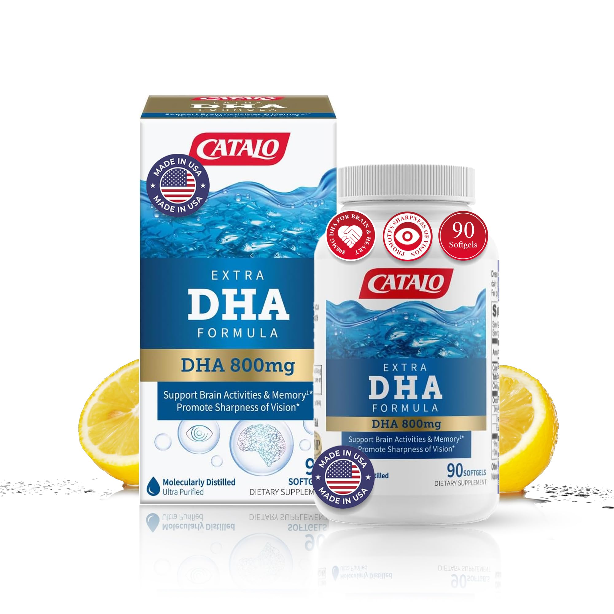 Foto 1 | Suplemento Catalo Extra Dha Formula 800 Mg Dha 90 Cápsulas Blandas - Venta Internacional.