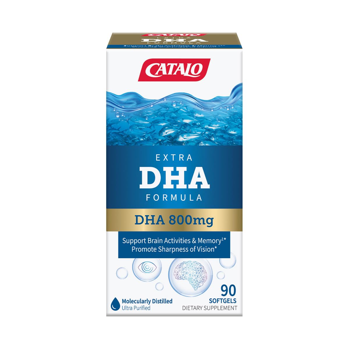 Foto 4 pulgar | Suplemento Catalo Extra Dha Formula 800 Mg Dha 90 Cápsulas Blandas - Venta Internacional.