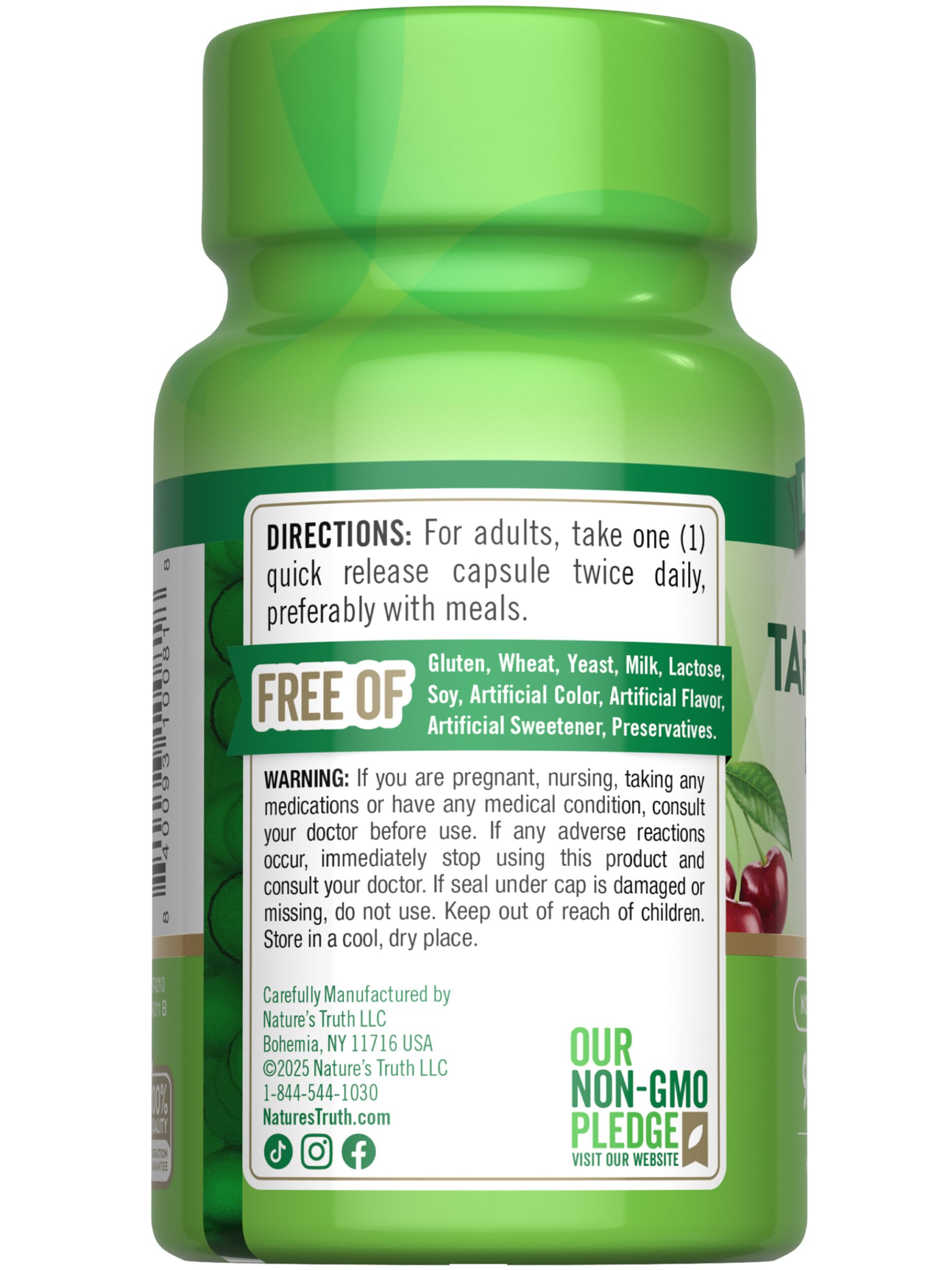 Foto 8 pulgar | Suplemento De Extracto De Cereza Ácida Nature's Truth  1200 Mg  90 Unidades - Venta Internacional.