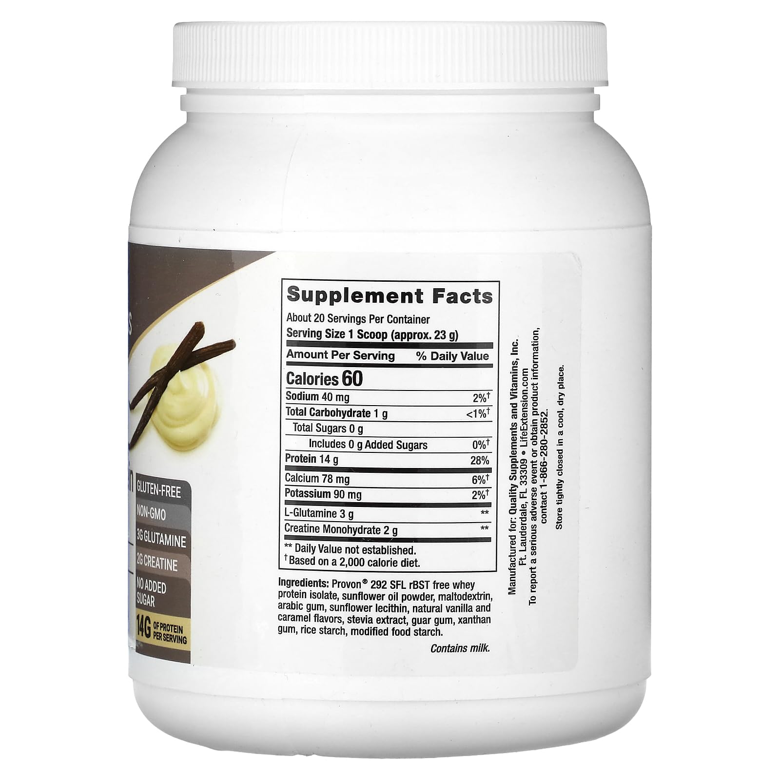 Foto 3 pulgar | Whey Protein Isolate Life Extension Wellness Code 454 G - Venta Internacional.