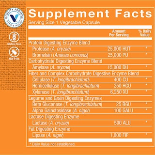 Foto 3 | Enzimas Digestivas The Vitamin Shoppe De Origen Vegetal 90 Cápsulas - Venta Internacional.