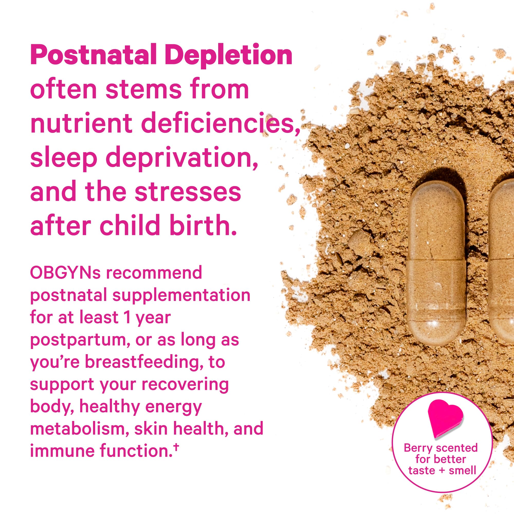 Foto 3 | Suplemento Pink Stork Post-partum Mood Support 60 Cápsulas - Venta Internacional.