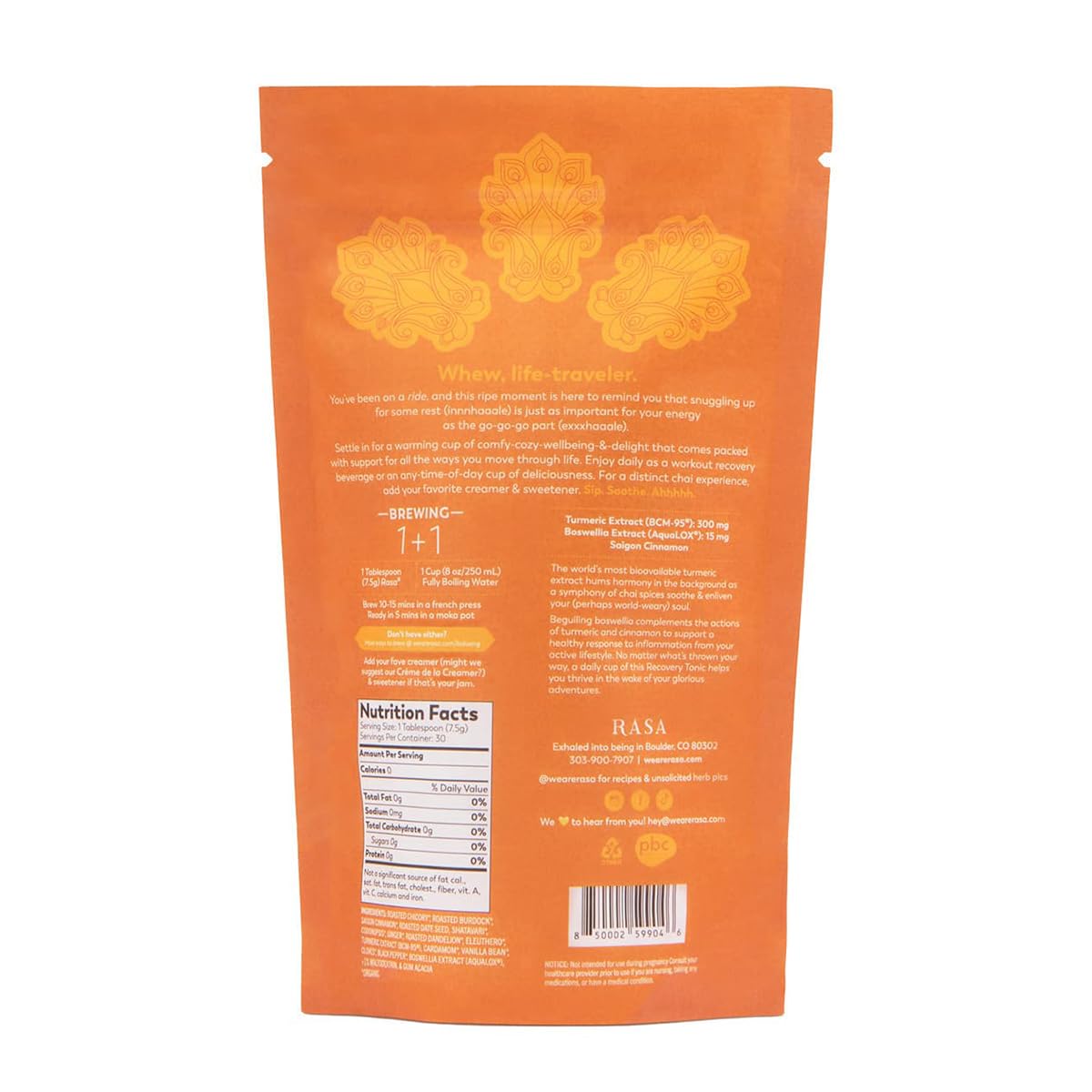 Foto 8 pulgar | Chai Rasa Superfuncional Golden Chai Adaptógena 240 Ml - Venta Internacional.
