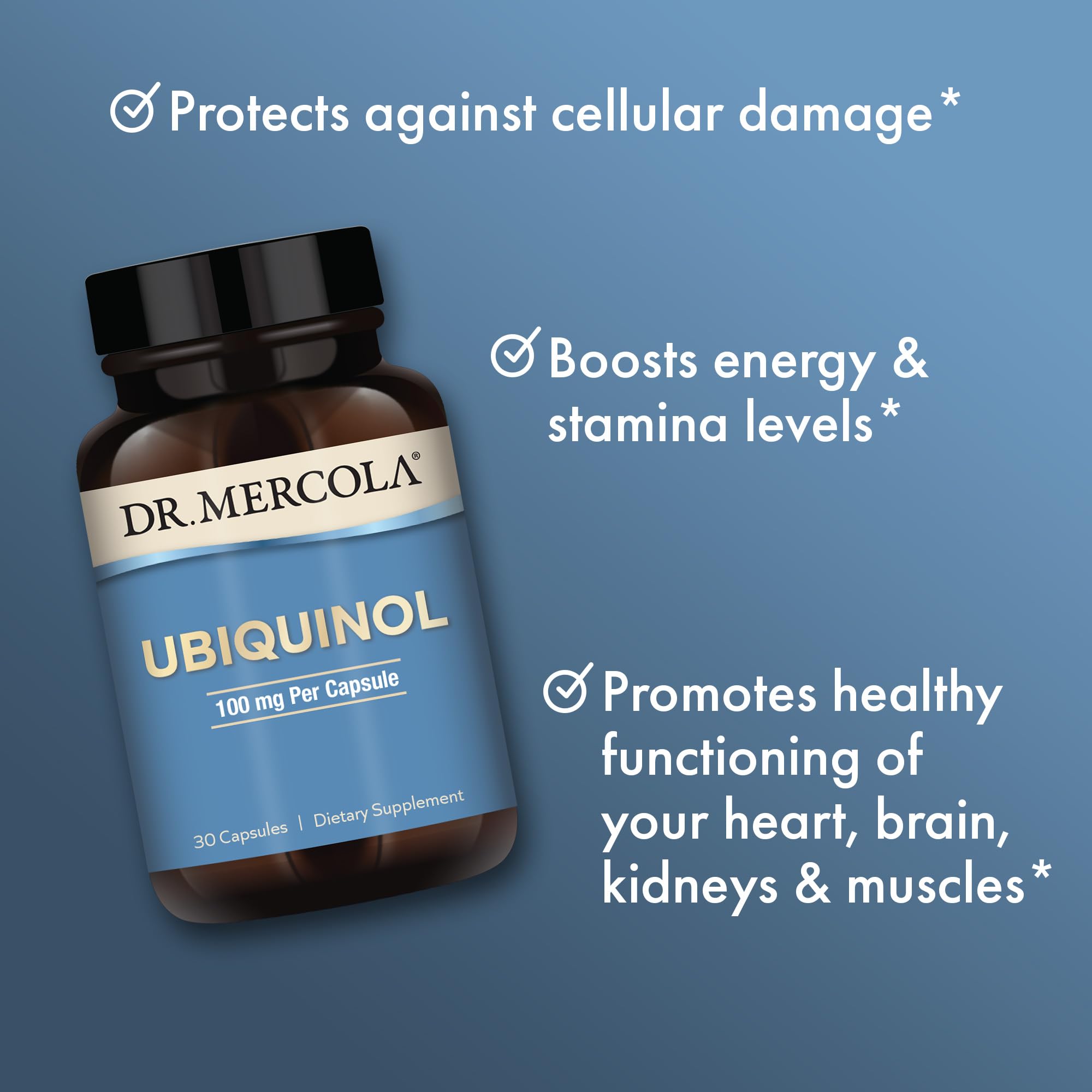 Foto 4 | Suplemento Dr. Mercola Ubiquinol 100 Mg 30 Cápsulas - Venta Internacional.