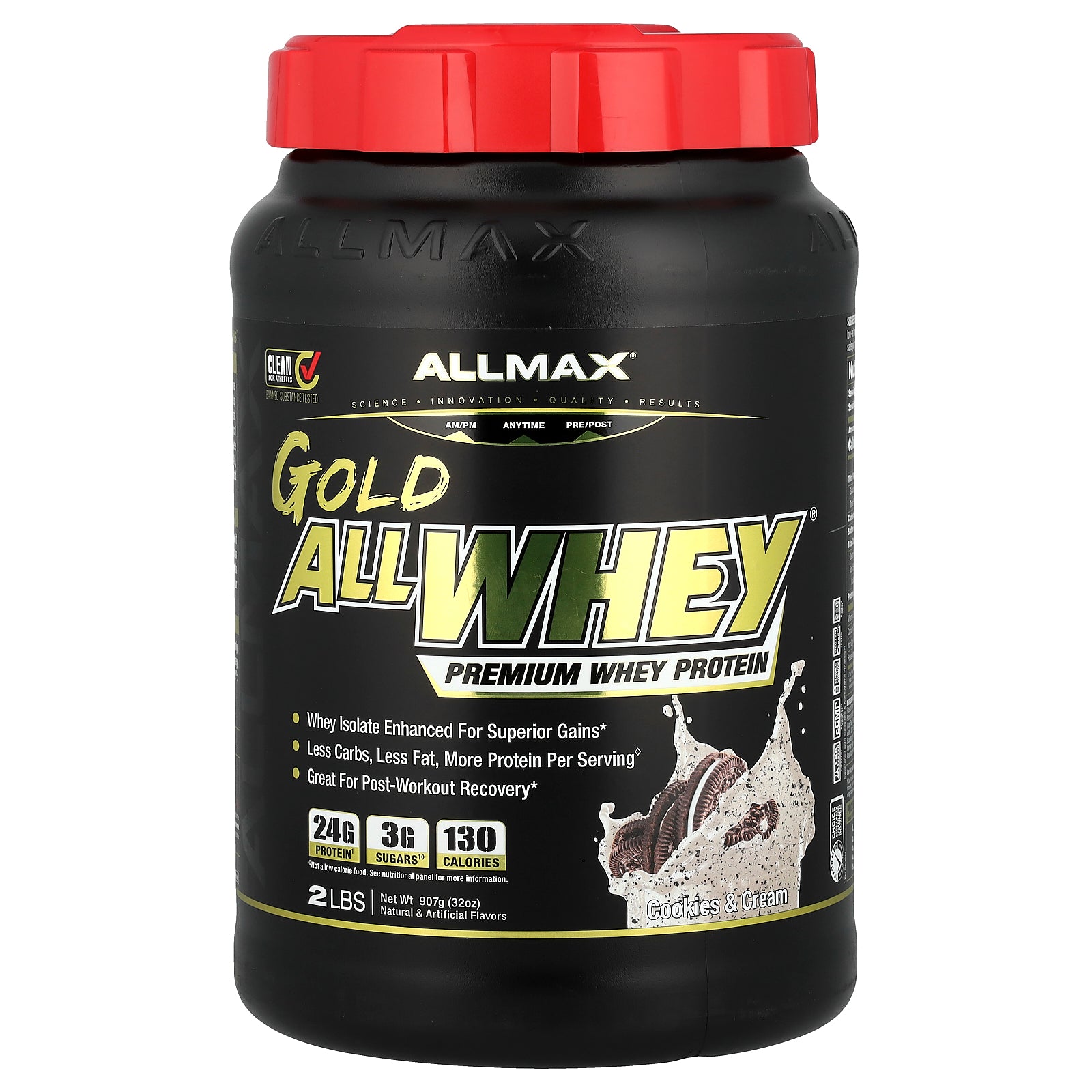 Foto 2 pulgar | Galletas Y Crema Whey Protein Allmax Gold Allwhey 907 G - Venta Internacional.
