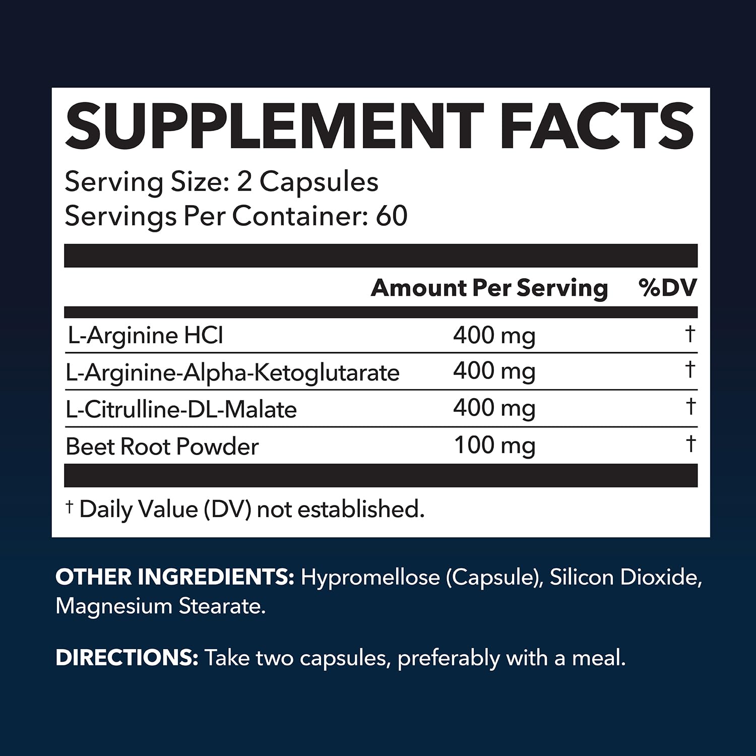 Foto 3 pulgar | Cápsulas De L-arginina Havasu Nutrition 1200 Mg Para Hombres 120 Unidades - Venta Internacional.