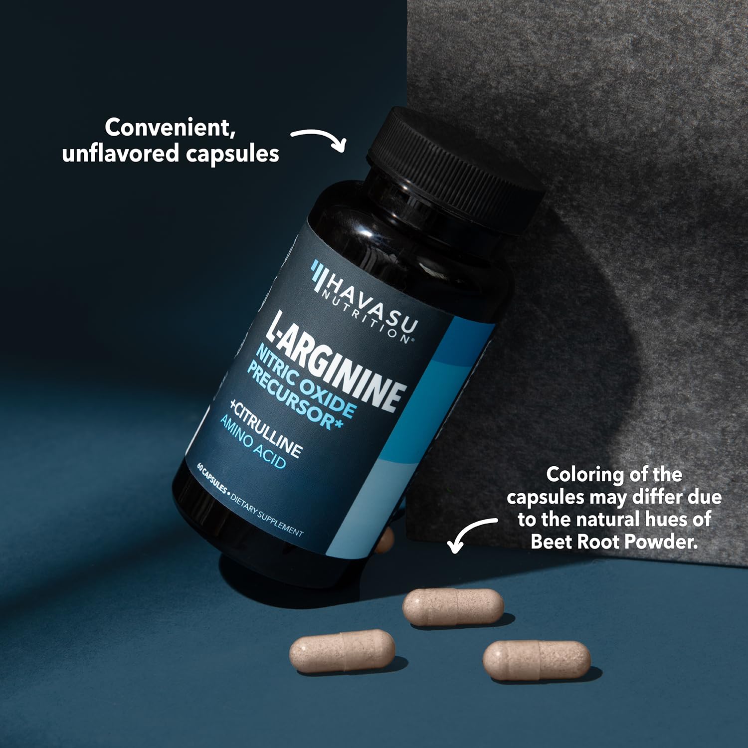 Foto 6 | Cápsulas De L-arginina Havasu Nutrition 1200 Mg Para Hombres 120 Unidades - Venta Internacional.