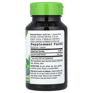 Foto 2 | Suplemento Nature's Way Gymnema 500 Mg 60 Cápsulas Veganas - Venta Internacional.