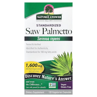 Foto 1 | Suplemento Nature's Answer Saw Palmetto 120 Cápsulas Vegetarianas - Venta Internacional.