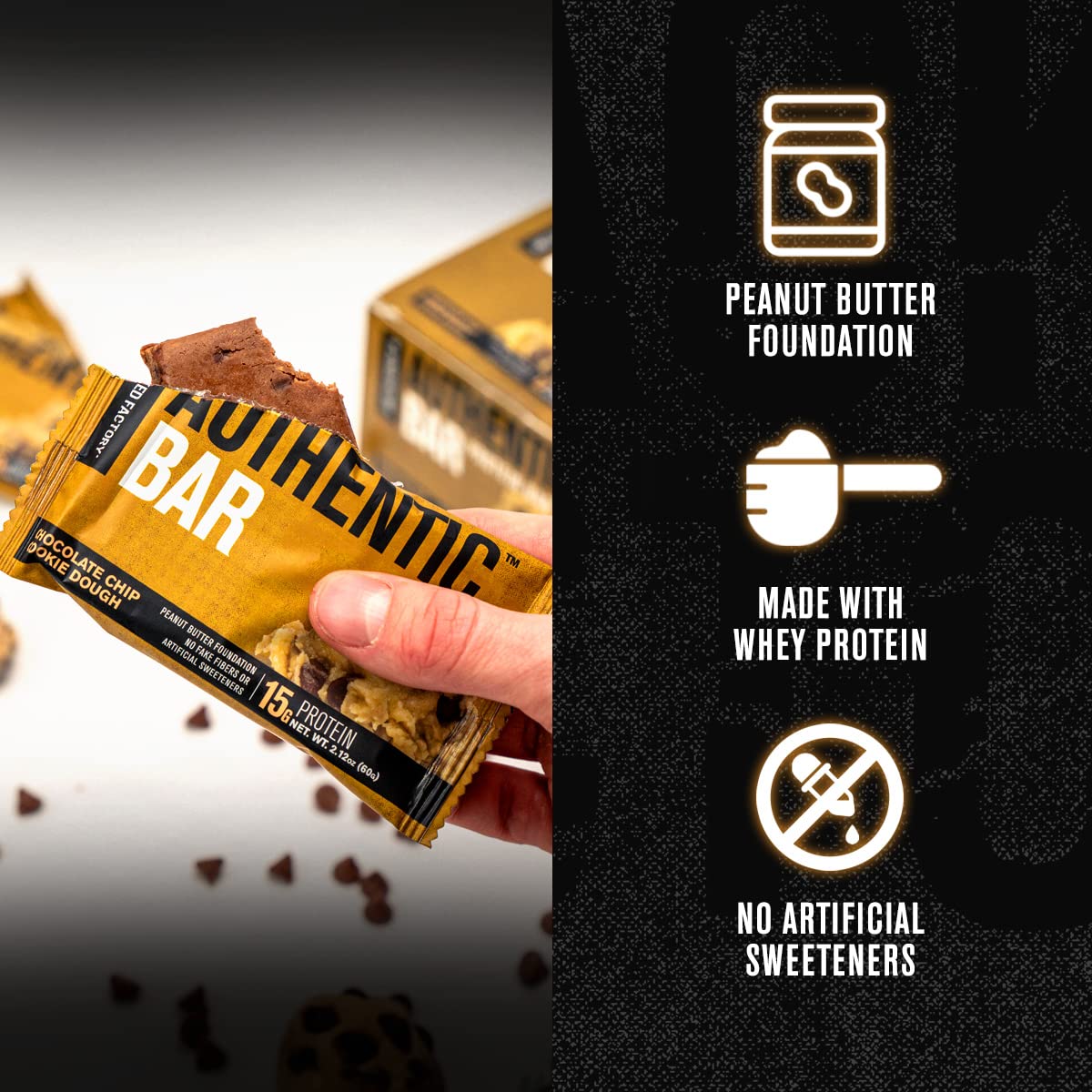 Foto 5 | Protein Snack Bar Jacked Factory  Auténticas Chispas De Chocolate - Venta Internacional.