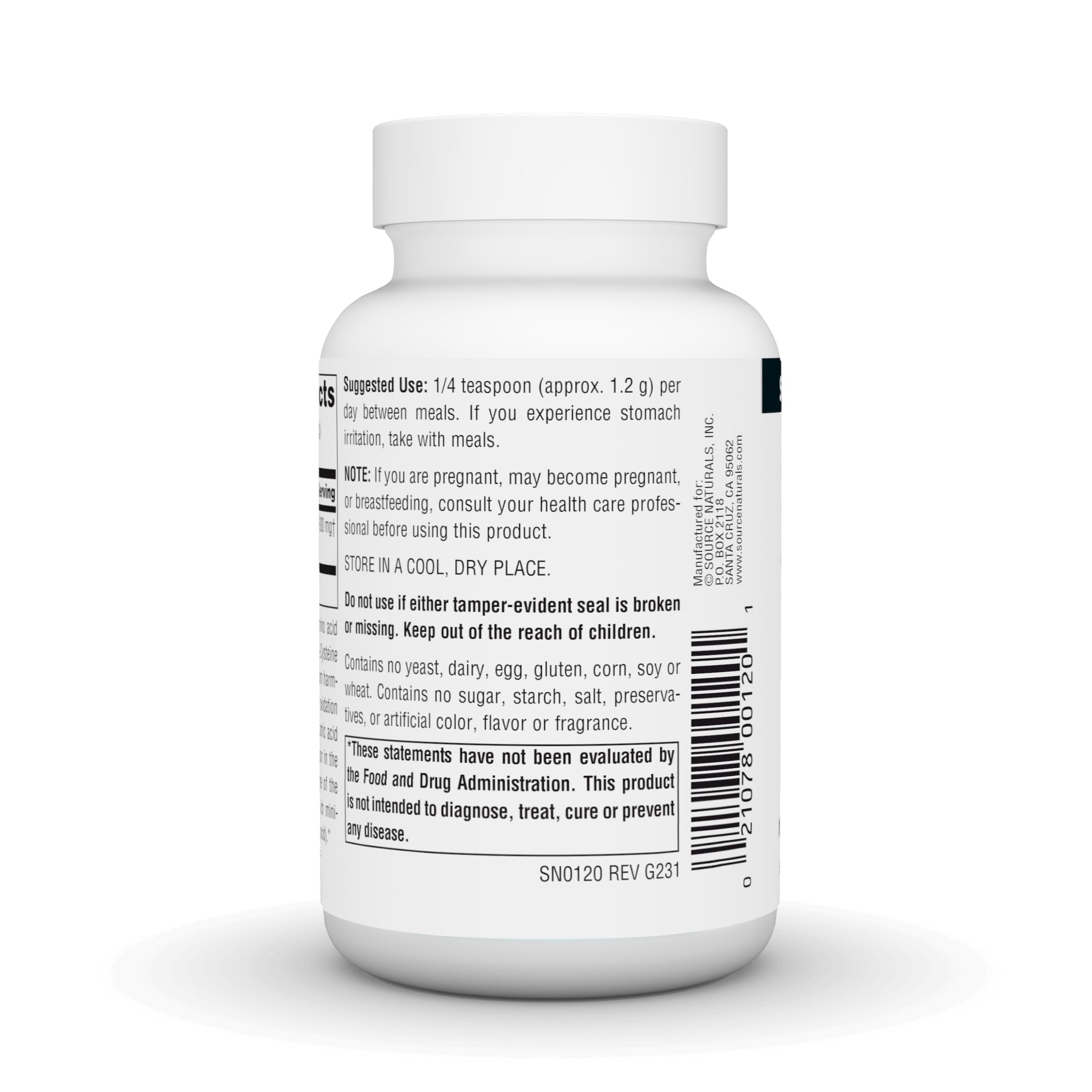 Foto 4 pulgar | Suplemento De Aminoácidos Source Naturals L-cisteína 100 G - Venta Internacional.