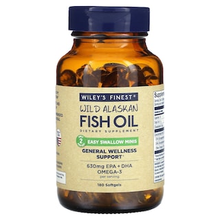 Foto 1 | Aceite De Pescado Wiley's Finest Wild Alaskan Easy Swallow Minis 180 Cápsulas Blandas - Venta Internacional.