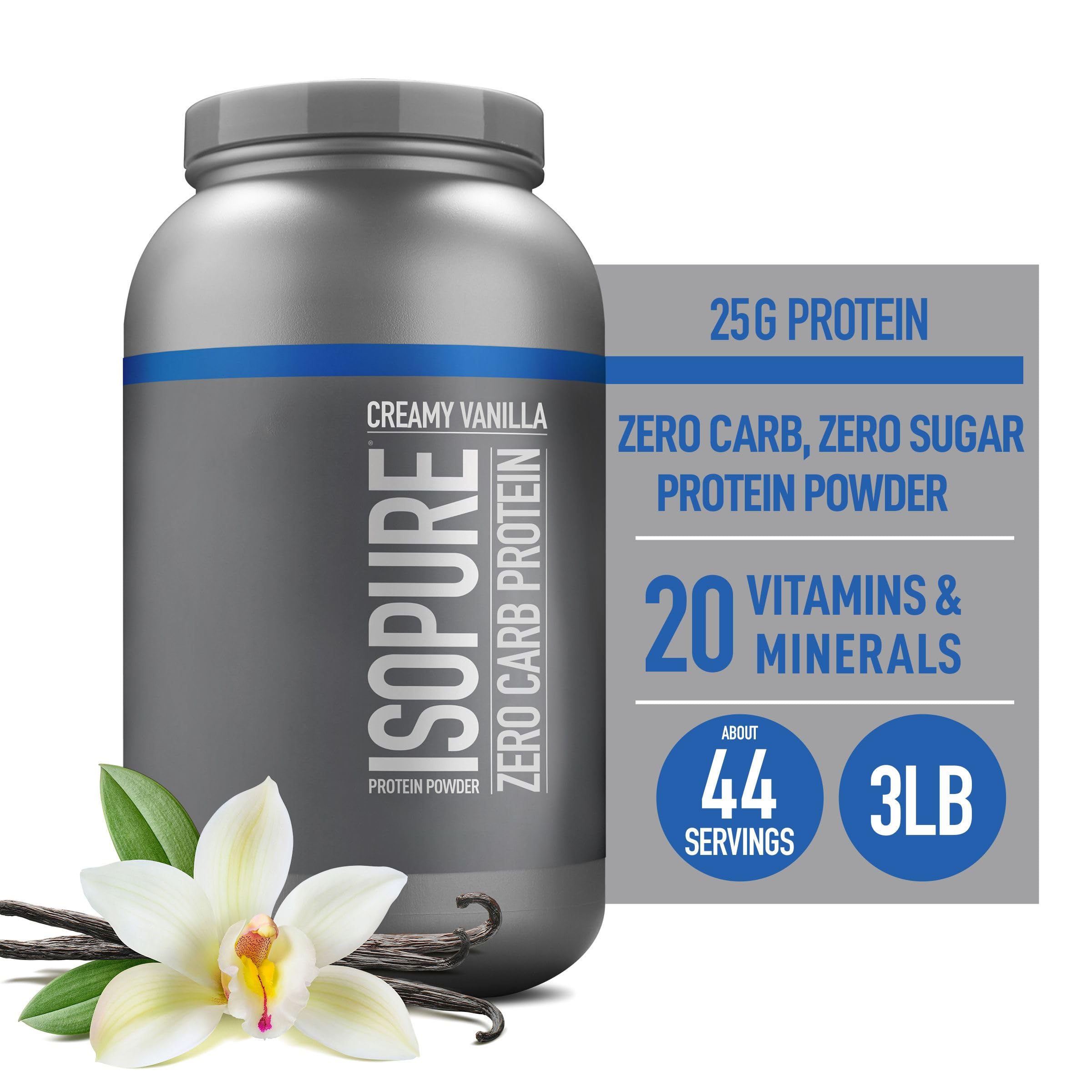 Foto 3 pulgar | Proteína En Polvo Isopure Zero Carb 100% Puro  3 Libras - Venta Internacional.