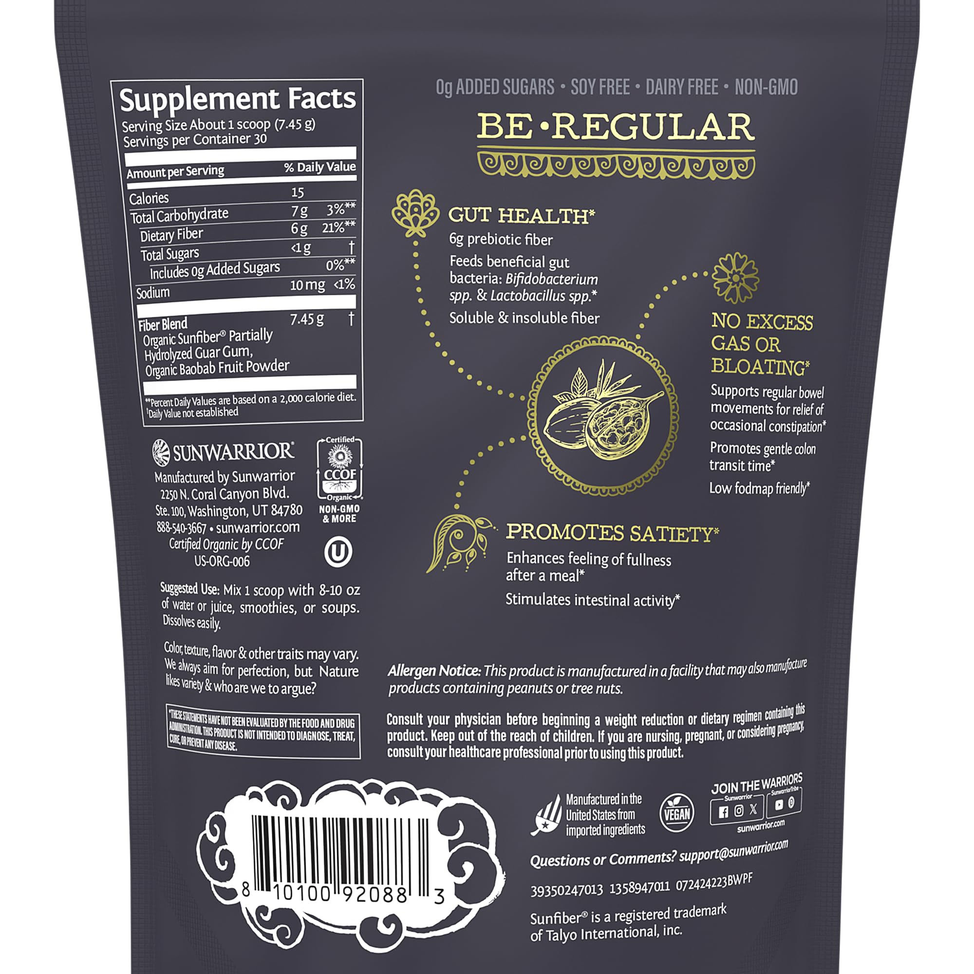 Foto 3 pulgar | Suplemento De Fibra Sunwarrior Be Well Prebiotic 240 Ml - Venta Internacional.
