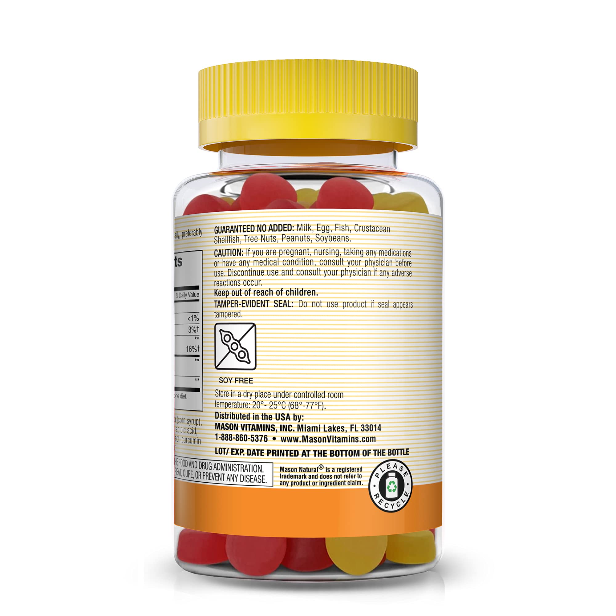 Foto 4 pulgar | Suplemento De Vinagre De Sidra De Manzana Natural Mason  750 Mg  60 Gomitas - Venta Internacional.
