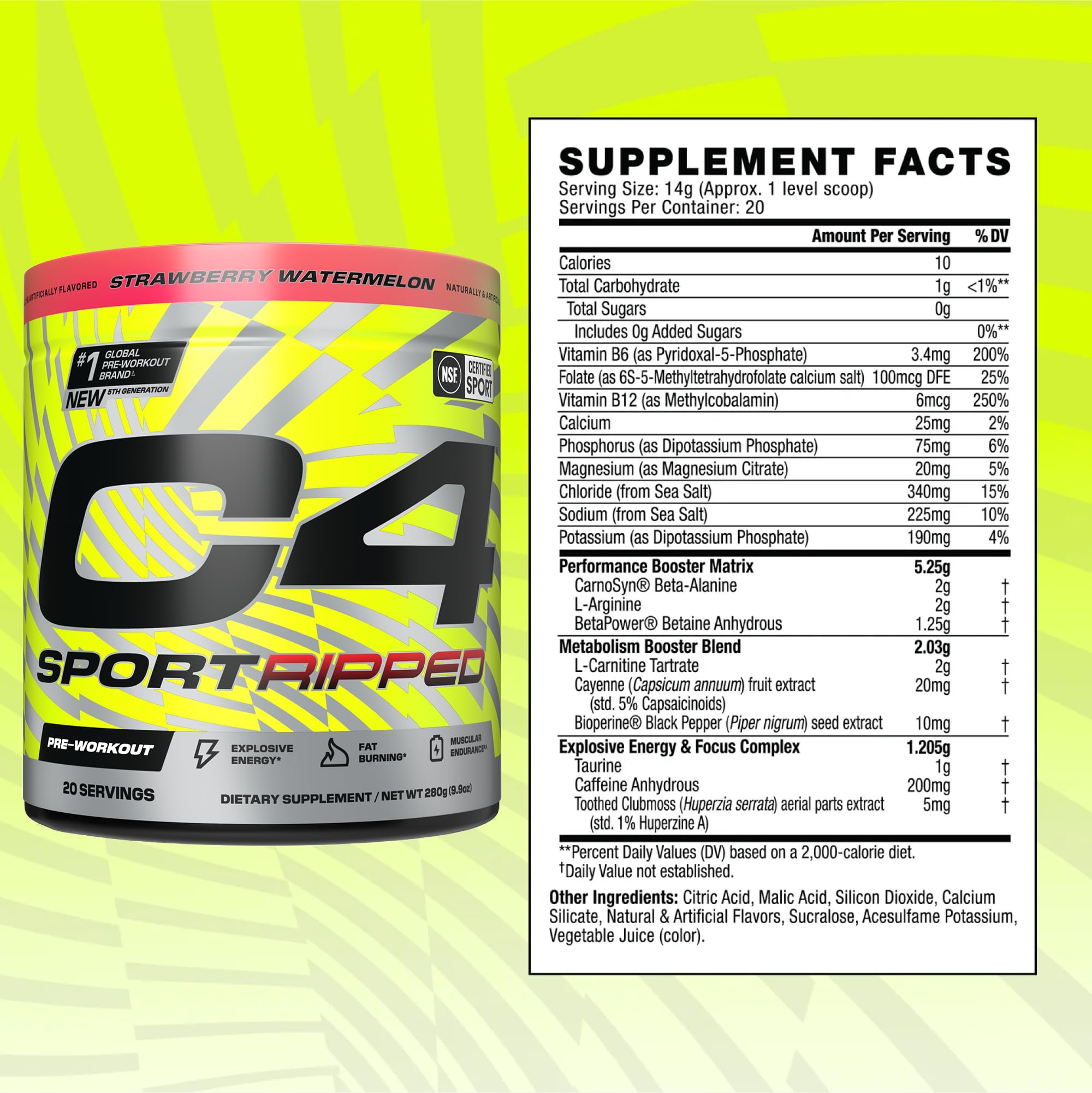 Foto 4 pulgar | Polvo Preentrenamiento Cellucor C4 Ripped Sport  20 Porciones - Venta Internacional.